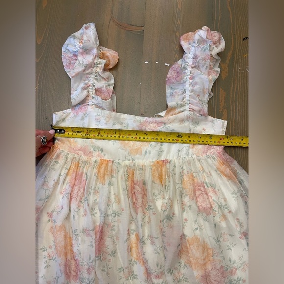 Floral Ruffle Sleeve Dress Size Small - Picture 3 of 8